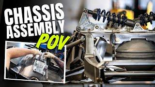 Roadster Shop POV - Cantilever shock IRS Ford F100 chassis assembly.