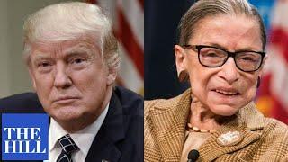 BREAKING Trump reveals when RBG replacement will be announced