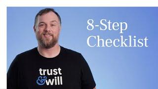 8-Step Checklist for Creating a Will  Trust & Will