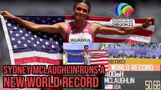 Sydney Mclaughlin Runs a World Record - OUR View in the Stadium. Sydney Destroys the World Record