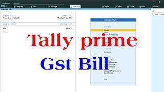 tally prime  gst in tally prime  gst entry in tally prime  how to make gst bill in tally