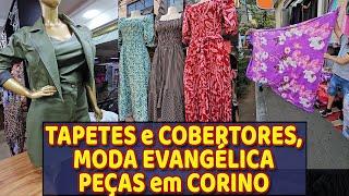 TAPETES e COBERTORES MODA EVANGÉLICA PEÇAS em CORINO