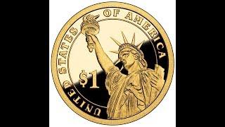 Монеты серии 1 доллар Президенты Америки . United State of America 1 Dollar