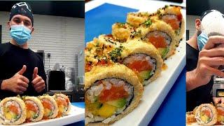 Fried Sushi II Deep Fried Tempura Sushi Roll by Sushi Man Santosh