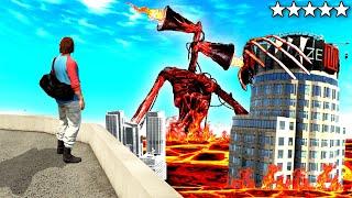 We Found UPGRADED LAVA SIREN HEAD In GTA 5 ... Magma Powers - GTA 5 Mods Funny Gameplay