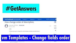 GetAnswers - Change order of fields