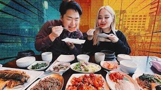 Традиционная Корейская Еда vs Современная Обзор-мукбанг