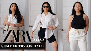 ZARA TRY-ON HAUL SUMMER 2022  ZARA OUTFITS  BEST ZARA SUMMER HAUL