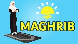 How to pray Maghrib for woman beginners - with Subtitle