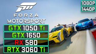 Forza Motorsport 8 Benchmark GTX 1050 Ti GTX 1650 RX 580 RTX 3060 Ti