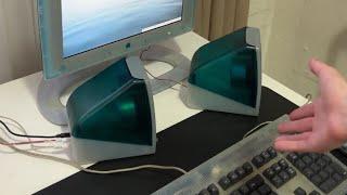 These 90s Speakers are BEAUTIFUL iMac inspired Bondi Blue Cozo Speaker