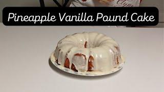 Pineapple Vanilla Pound Cake