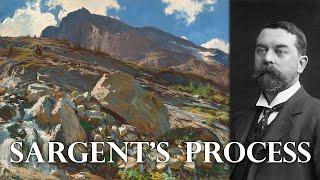 John Singer Sargents REAL Plein Air Painting Technique  - Simplon Pass Breakdown