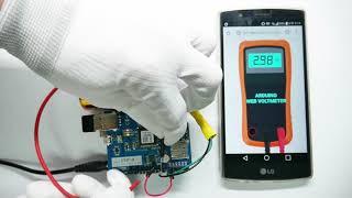 DIY 50VDC Voltmeter using Arduino PHPoC and Smartphone