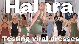 Testing Halara viral dresses  try on haul  discount code  ad