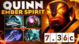 ЭМБЕРТ СПИРИТ - СИЛЬНЕЙШИЙ МИДЕР ТЕКУЩЕГО ПАТЧА 15019  Quinn Ember Spirit 7.36c