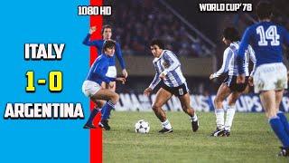 Italy vs Argentina 1 - 0 Highlights World Cup 78 High Quality
