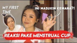 FIRST TIME USING MENSTRUAL CUP Collecting Period Blood In Vagina  Titan Tries Ep 4
