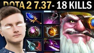 Sniper Gameplay Miracle with 18 Kills and Octarine - Dota 2 7.37