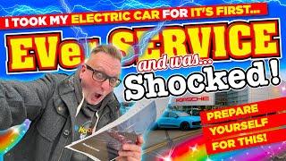 I took my ELECTRIC CAR for its first EVer SERVICE and was SHOCKED Prepare yourself for this...