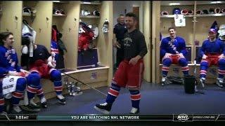 St. Louis fires up the Rangers before playoff game