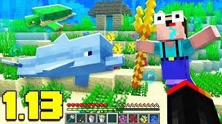 NEW MOBS  OCEAN RUINS  WEAPONS IN MINECRAFT 1.13 AQUATIC UPDATE