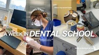 A WEEK IN DENTAL SCHOOL  studying lab work exams 