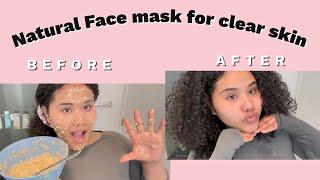 How to make at home Face mask for clear glowing skin  #darkspotsolution #glowingskin