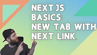 Next Link - How to open a link in a new tab