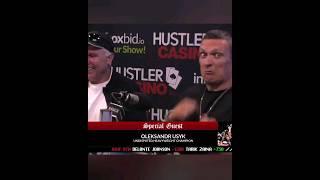 Usyk comparing AJ and Tyson Fury