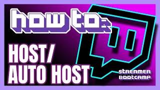 How to Host on Twitch QUICK & EASY  Twitch Tips 2022