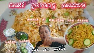 vlog bikin nasi goreng mawut cepet cepet takut majikan datang @miaandelist