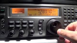 Tuning Shortwave 41 meter band on Icom IC R8500 with comments