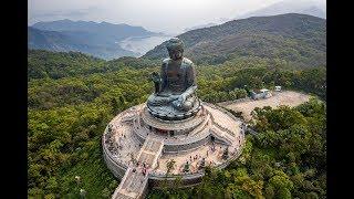 Tian Tan Buddha-Big Buddha Hong Kong by drone 4k