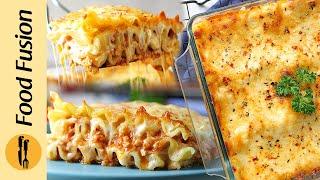 Easy Chicken Lasagna in Dawlance Convection Microwave Oven -  Recipe by Food Fusion