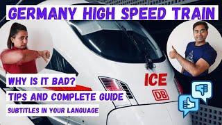 The Fastest Train in Germany is bad?  DB ICE train travel guide  ICE train travel tips 4K vlog
