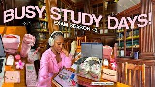 study vlog  managing busy uni study days productive study tips exam motivation + student success