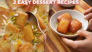 2 Easy Dessert Recipes Anyone Can Make  Bread Custard  Paal Cake