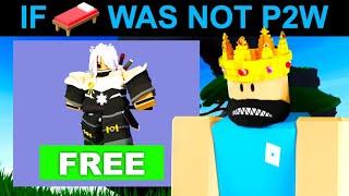 If Roblox Bedwars Was NOT P2W a Roblox Story