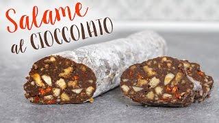 SALAME di CIOCCOLATO senza UOVA LATTE & BURRO  Ricetta FACILISSIMA e SUPER GOLOSA  VeganoBio.it