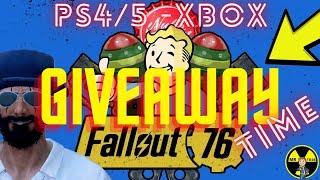 FALLOUT 76 GIVEAWAY TIME FREE RARE ITEMS & LEGENDARY GEAR