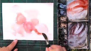 Loose Floral Watercolor Painting  For Beginners