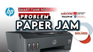 How to repair paper jam on Hp Smart Tank 500  E4  Common problem  tagalog