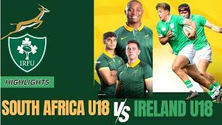 Ireland 18 vs South Africa U18  Rugby Battle Royal