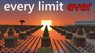 every minecraft distance limit ever.