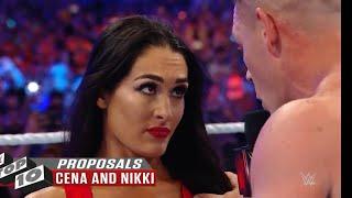 WWE Top 10 Stunning in ring proposals #wwe #wrestling #wrestlemania