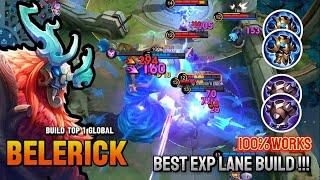 BELERICK THIS BUILD 100% WORKS IN TEAM FIGHTS - BUILD TOP 1 GLOBAL BELERICK  MLBB