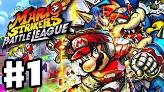 Mario Strikers Battle League - Gameplay Walkthrough Part 1 - Cannon Cup with Mario