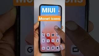 MIUI 14 Monet Icons is here  #shorts #xiaomi #miui14