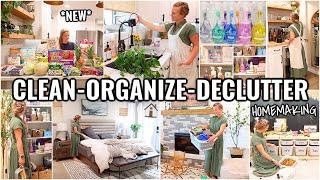 WHOLE HOUSE CLEAN & ORGANIZE WITH ME 2024 CLEANING MOTIVATION  HOMEMAKING